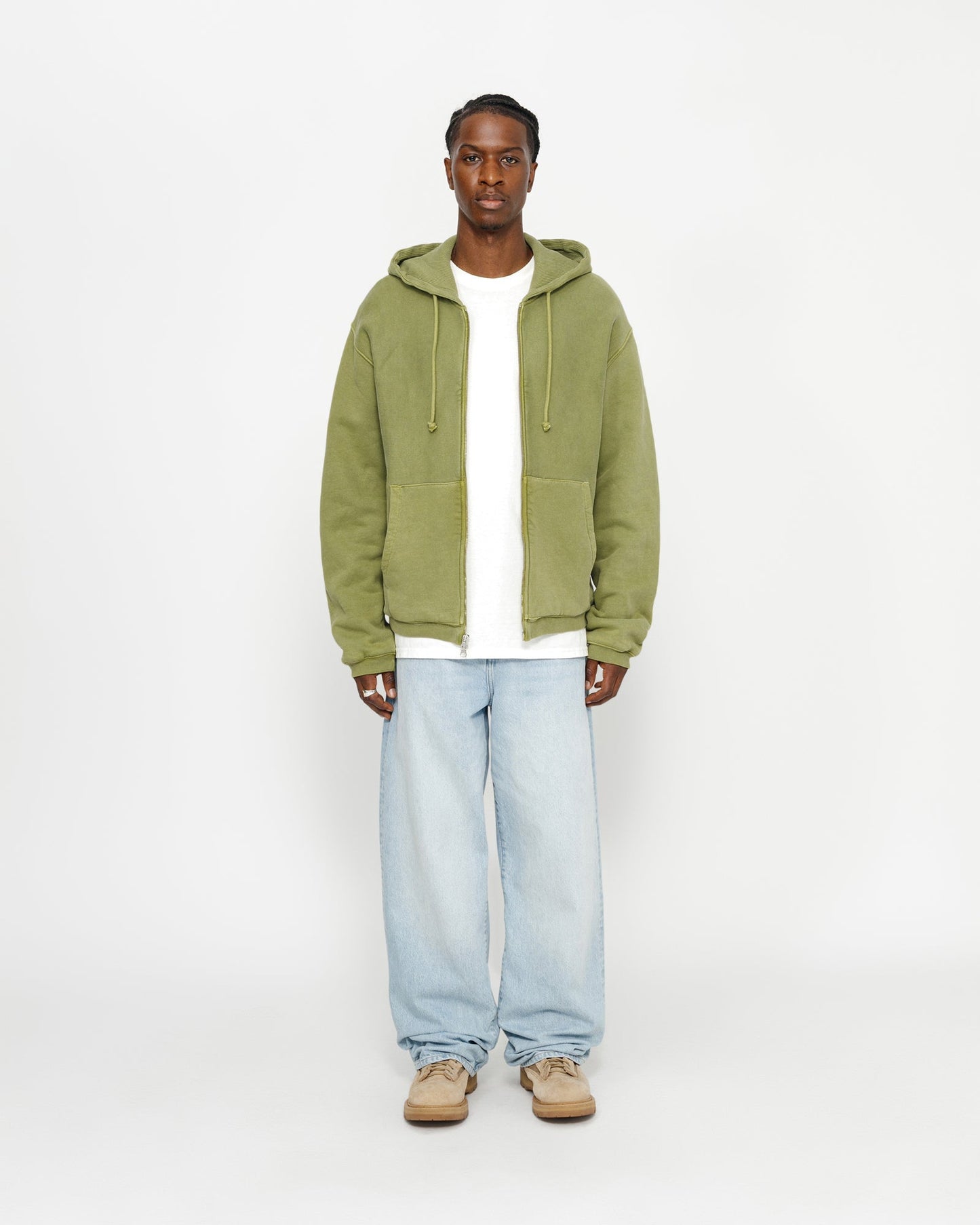 SWEAT À CAPUCHE ZIPPÉ DOUBLURE WAFFLE