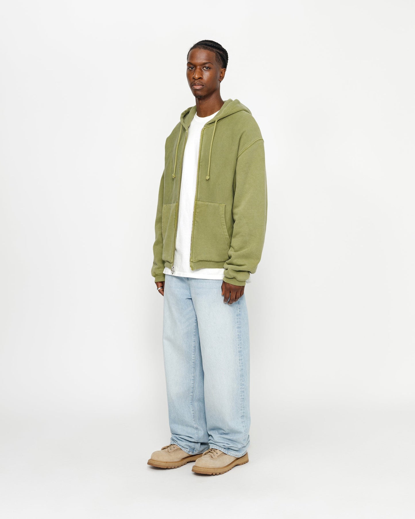 SWEAT À CAPUCHE ZIPPÉ DOUBLURE WAFFLE