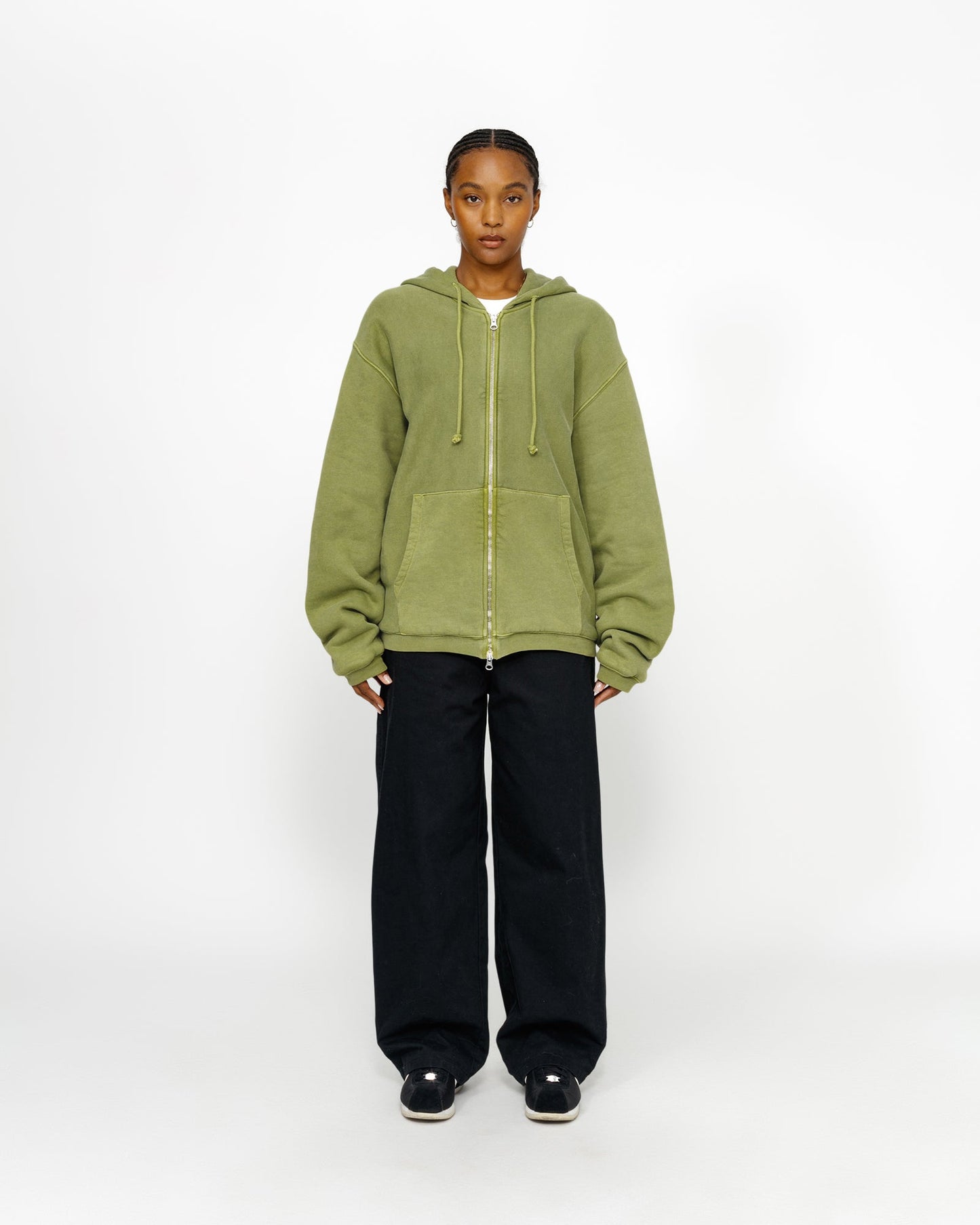 SWEAT À CAPUCHE ZIPPÉ DOUBLURE WAFFLE