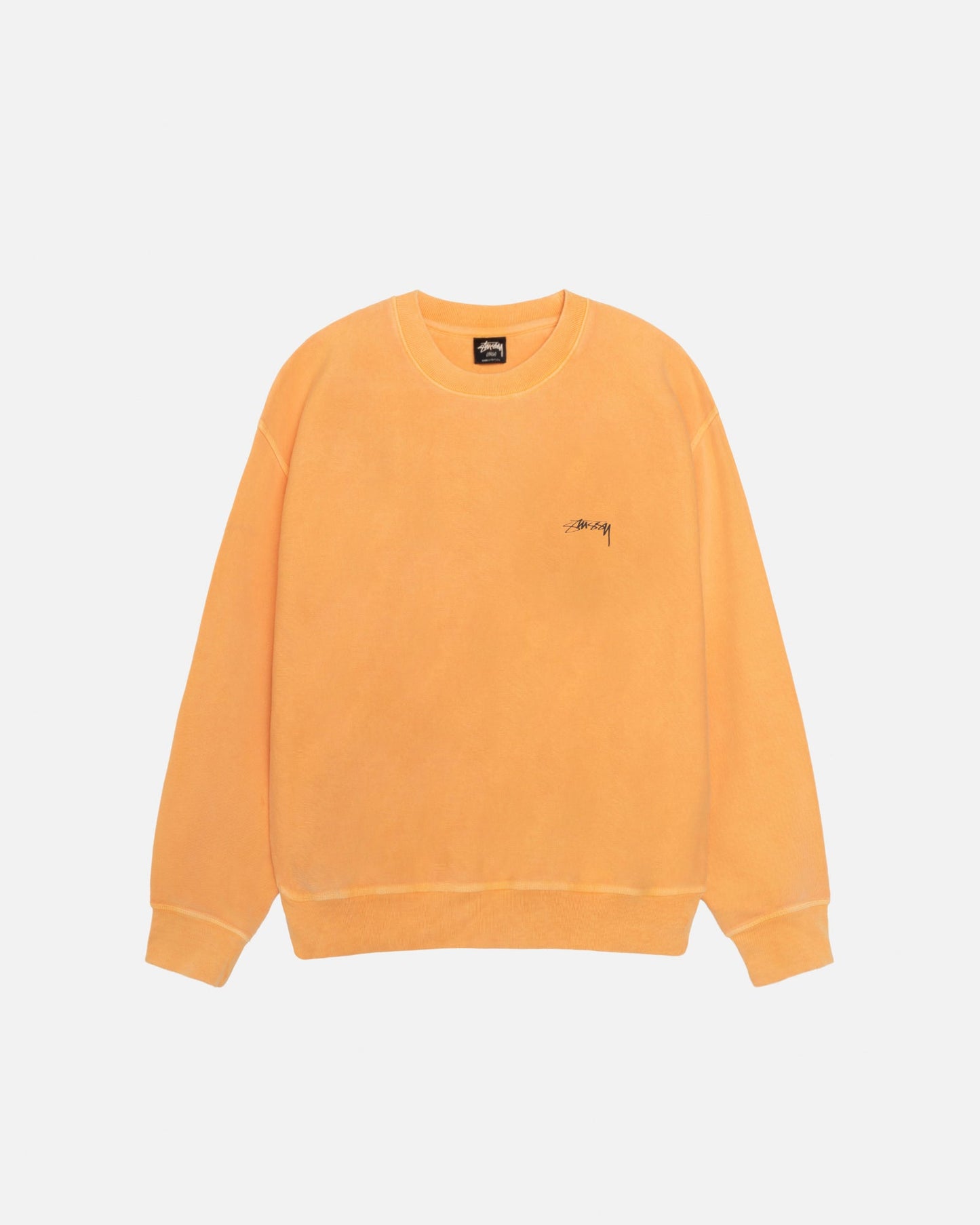 SWEAT RAS DU COU EN JERSEY LISSE TEINT EN PIÈCE