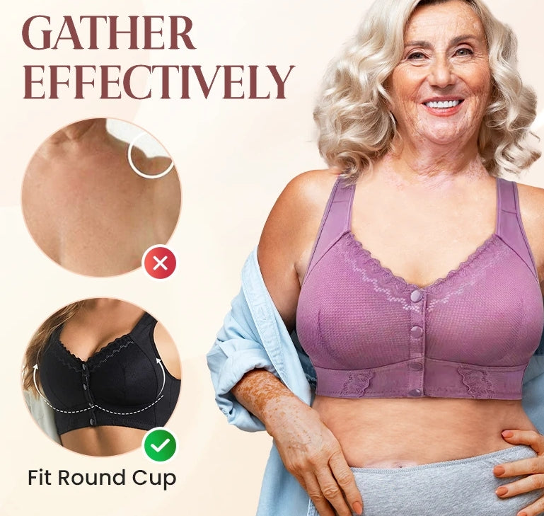💝Vente flash💝Nouveau Soutien-gorge respirant à fermeture avant extensible 2024 pour seniors