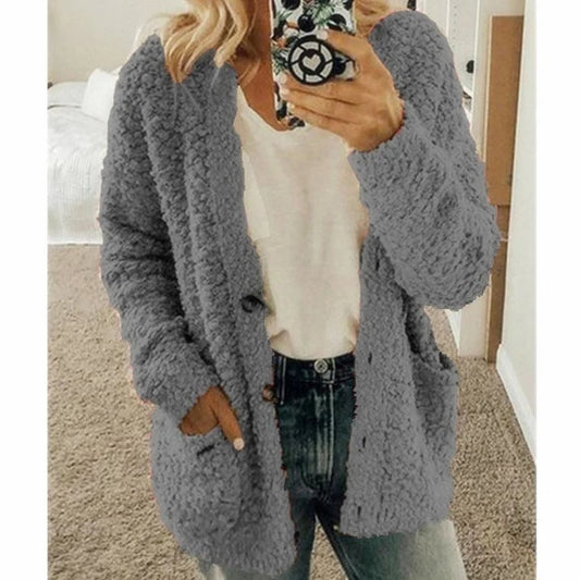 ✨Top-2 Sale Cardigan 2025✨Damen Herbst/Winter Große Größen Freizeit-Samt-Cardigan