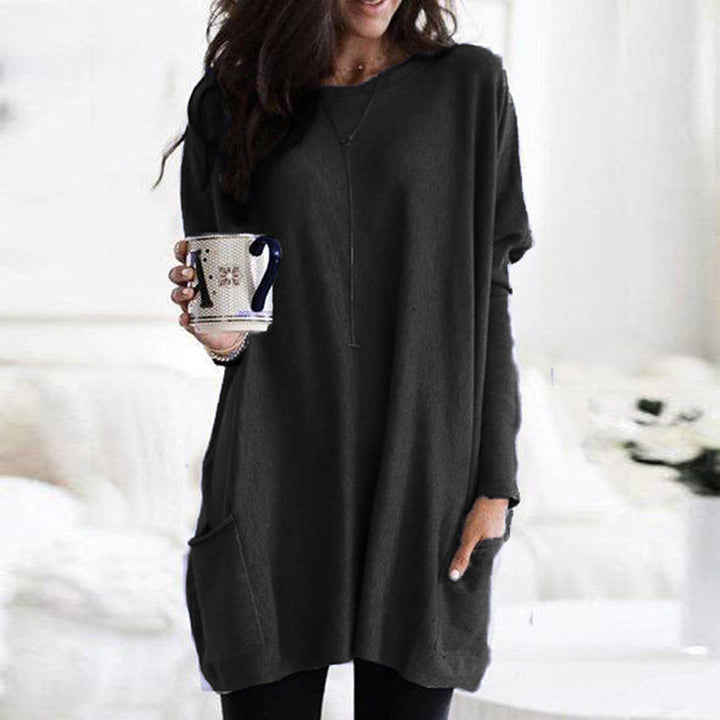 Damen schicker Rundhals-Pullover für Herbst/Winter