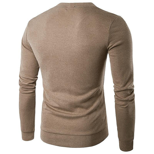 Cardigan en maille col V uni pour homme