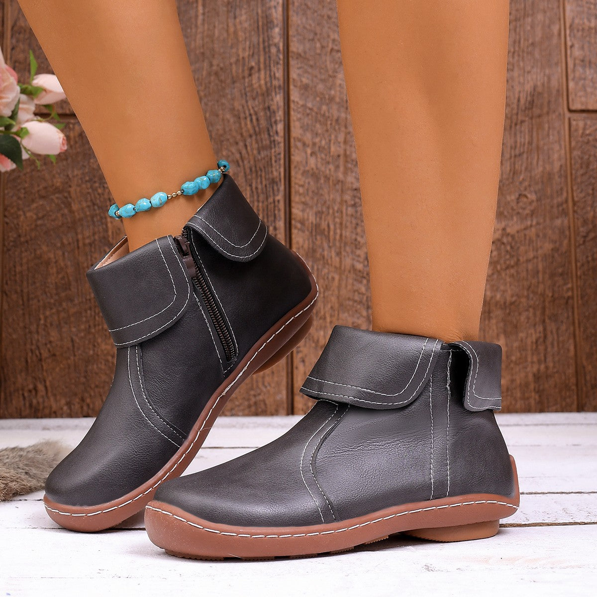 ⏰Letzter Tag! 45% RABATT🔥Orthopädische Wanderstiefel aus echtem Leder für Damen