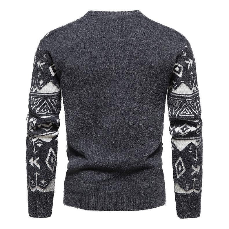 Pull de Noël Jacquard Coupe Ajustée Homme